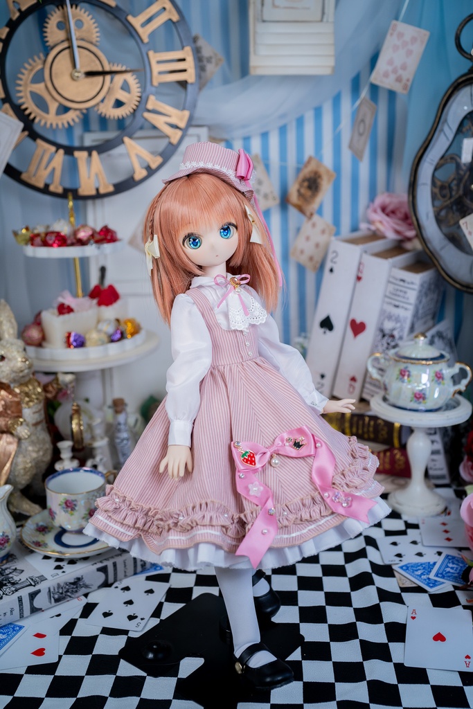 MDDクラシカルジャンパースカートセット【ピンク】