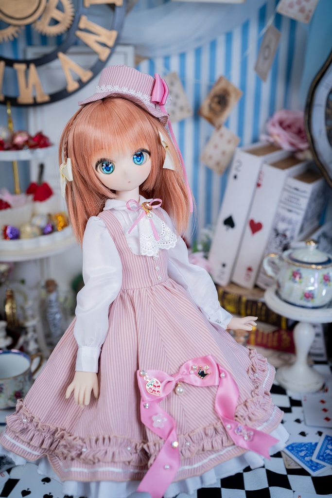 MDDクラシカルジャンパースカートセット【ピンク】