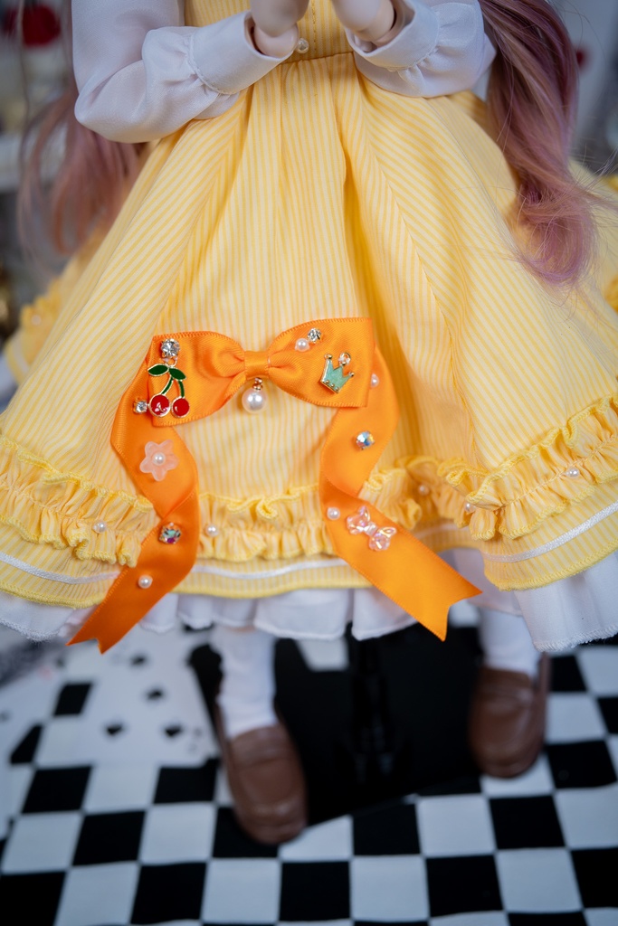 MDDクラシカルジャンパースカートセット【イエロー】