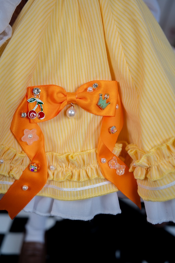 MDDクラシカルジャンパースカートセット【イエロー】