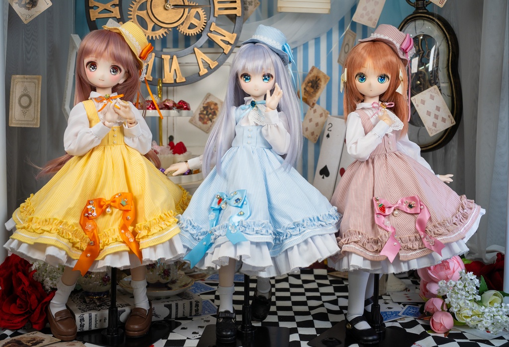 MDDクラシカルジャンパースカートセット【イエロー】