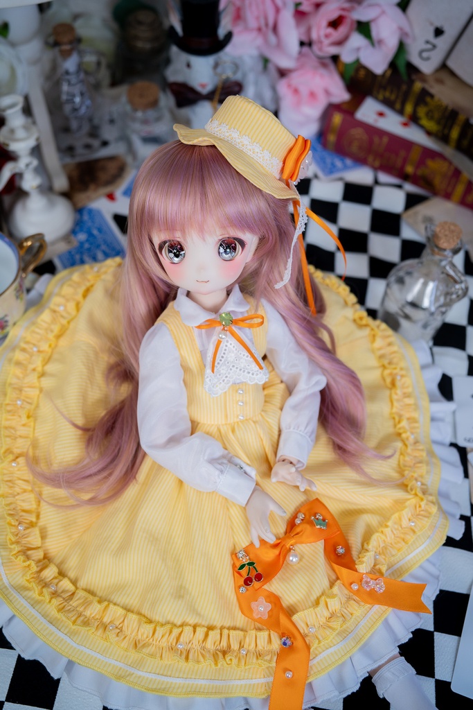 MDDクラシカルジャンパースカートセット【イエロー】