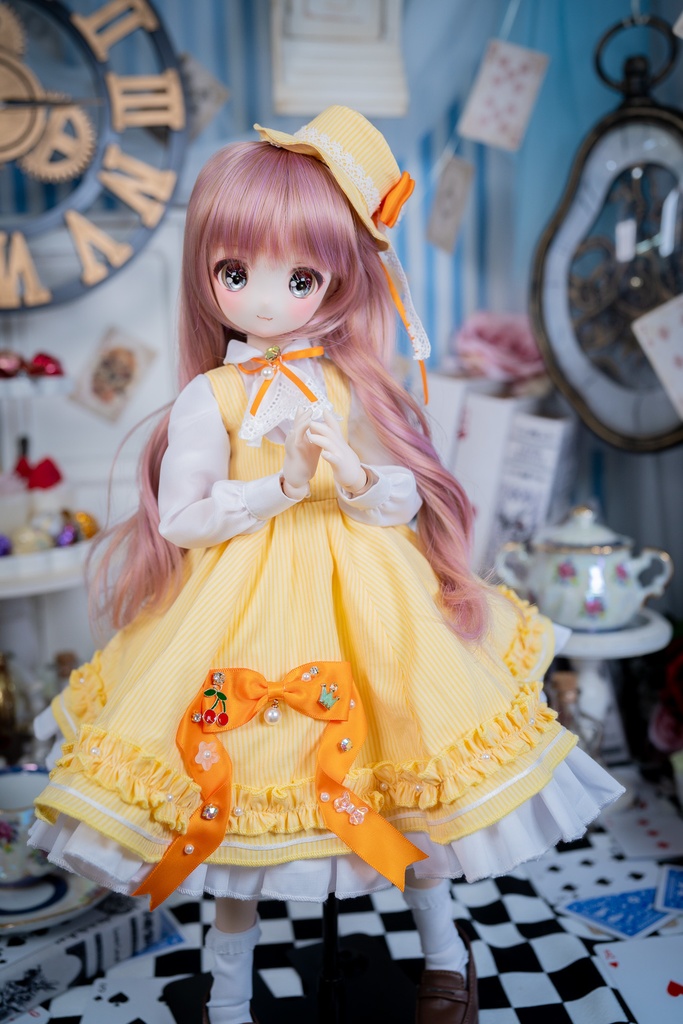 MDDクラシカルジャンパースカートセット【イエロー】