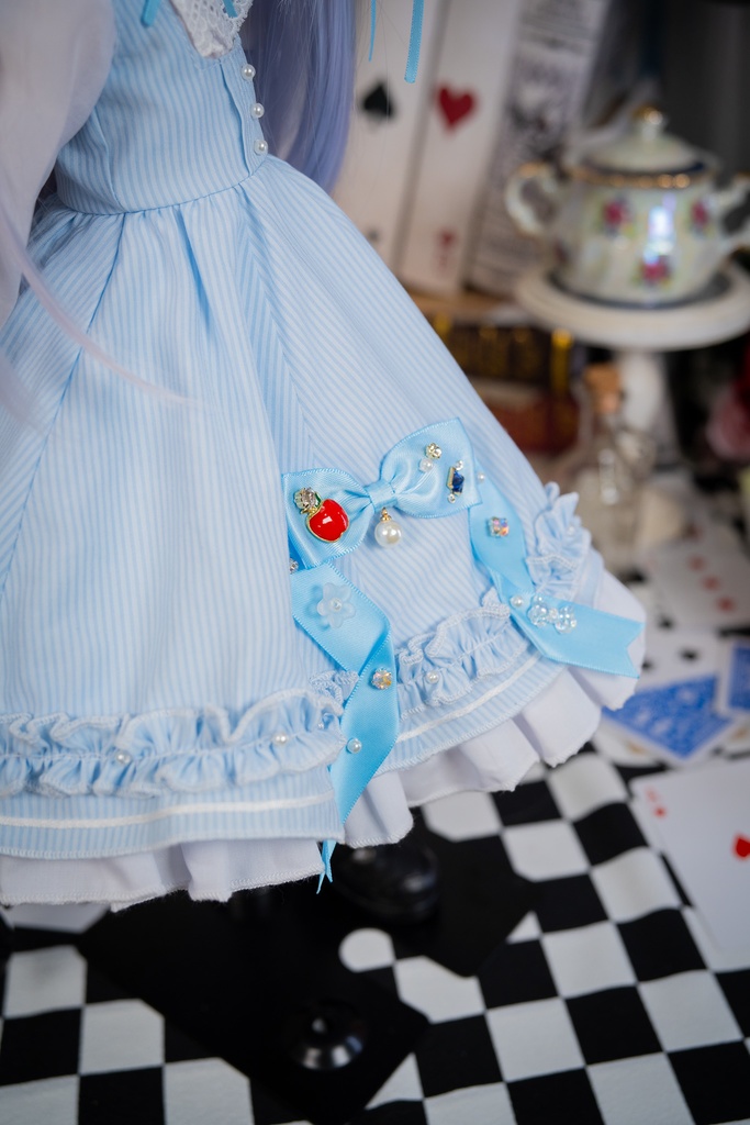 MDDクラシカルジャンパースカートセット【ブルー】