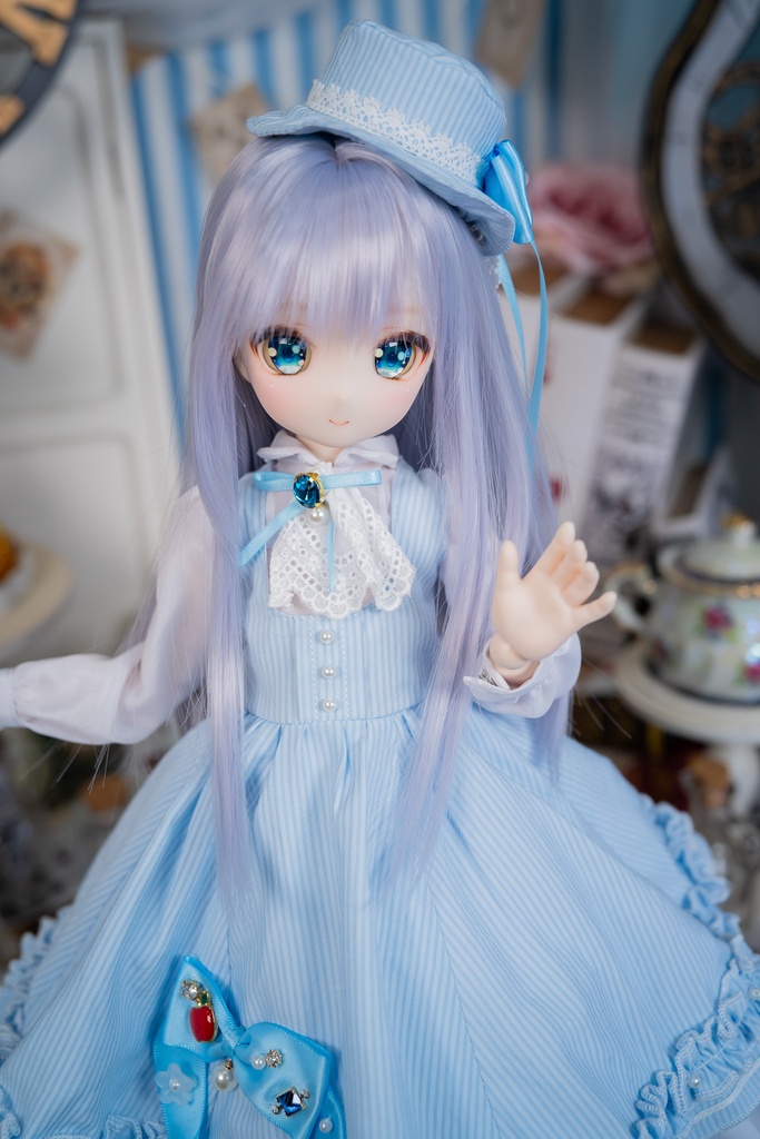 MDDクラシカルジャンパースカートセット【ブルー】