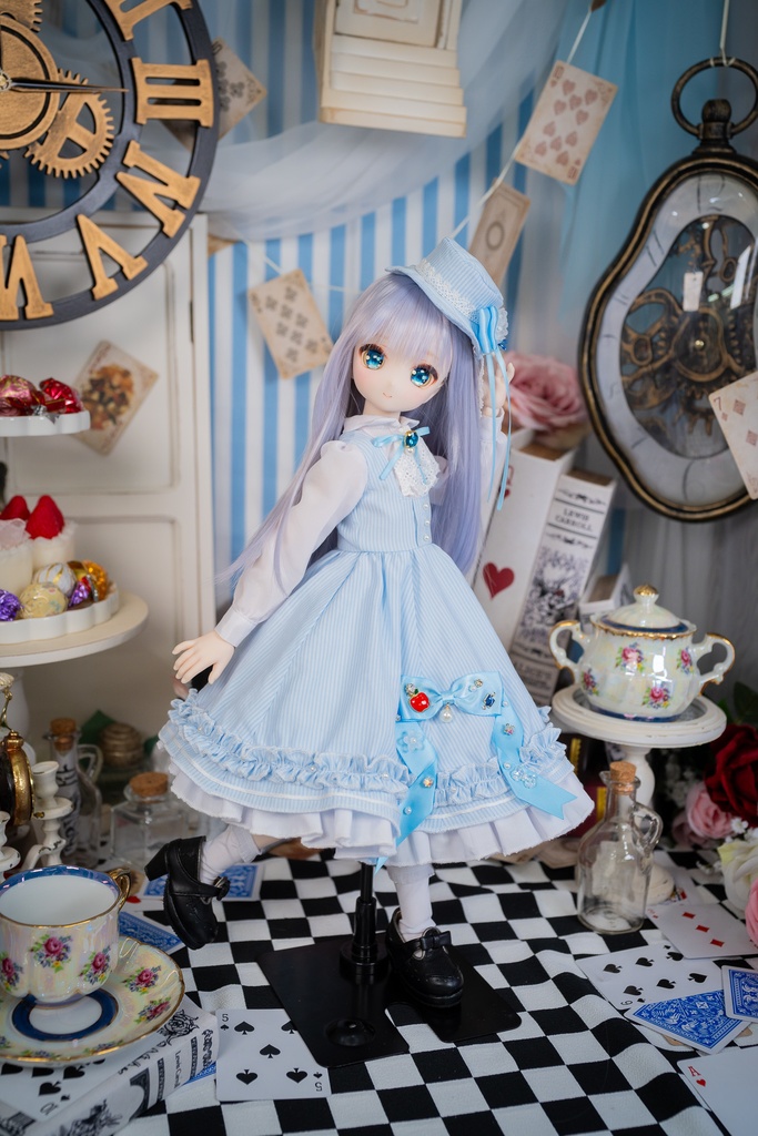 MDDクラシカルジャンパースカートセット【ブルー】