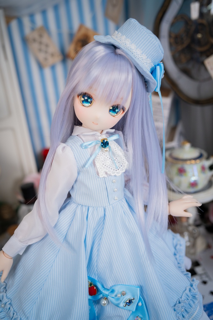 MDDクラシカルジャンパースカートセット【ブルー】