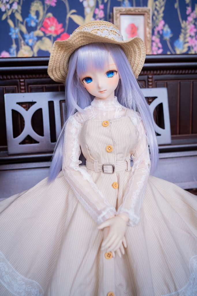 DD・DDSレーストップ&ジャンパースカートセットアップ三点セット【ペールイエロー】