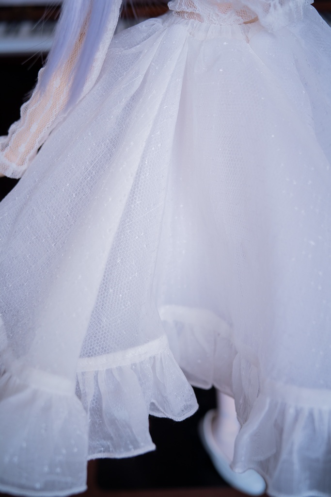 DD・DDSレーストップ&ジャンパースカートセットアップ三点セット【ペールイエロー】