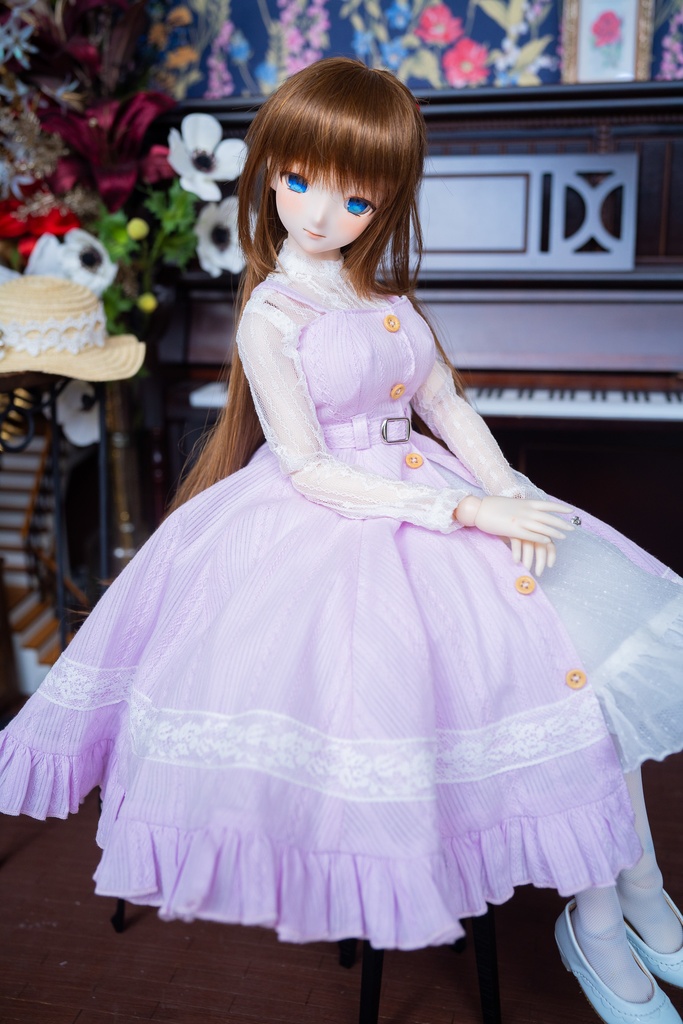 DD・DDSレーストップ&ジャンパースカートセットアップ三点セット【ピンク】