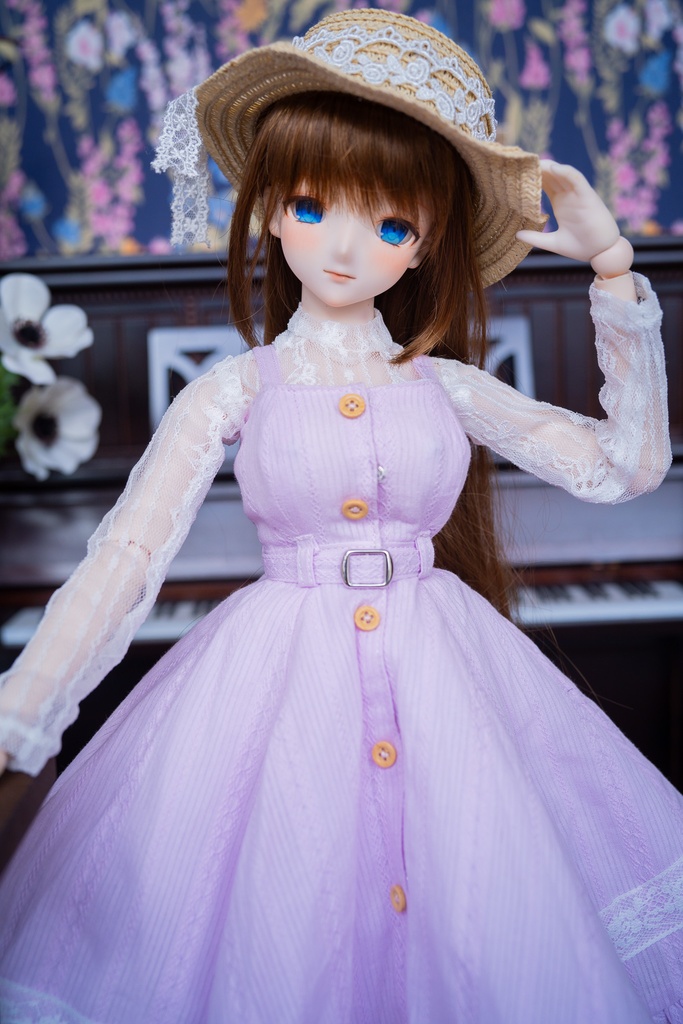 DD・DDSレーストップ&ジャンパースカートセットアップ三点セット【ピンク】