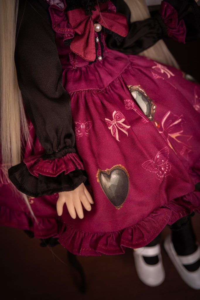 MDDドレスセット 『アンティークジュエリー』ボルドー