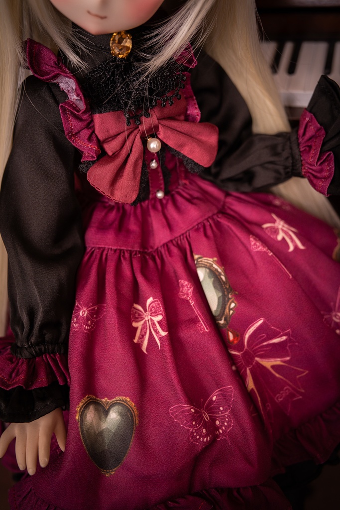 MDDドレスセット 『アンティークジュエリー』ボルドー