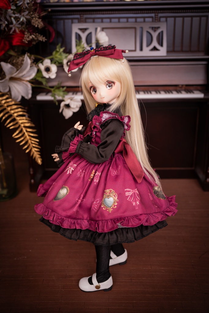 MDDドレスセット 『アンティークジュエリー』ボルドー