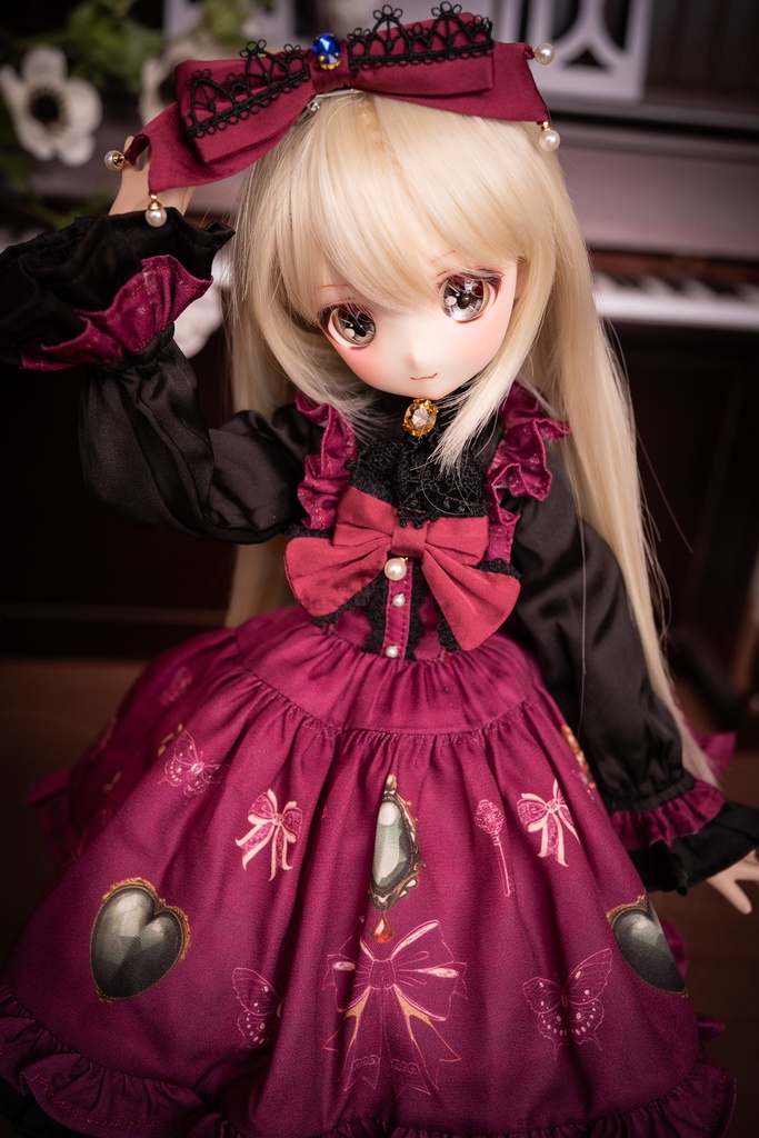 MDDドレスセット 『アンティークジュエリー』ボルドー