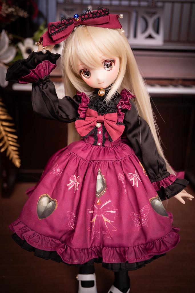 MDDドレスセット 『アンティークジュエリー』ボルドー