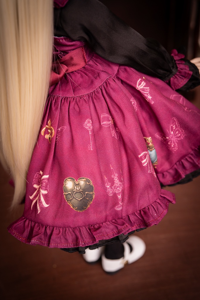 MDDドレスセット 『アンティークジュエリー』ボルドー