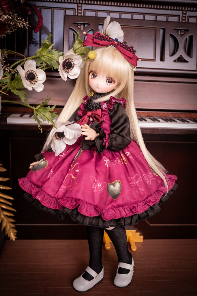 MDDドレスセット 『アンティークジュエリー』ボルドー