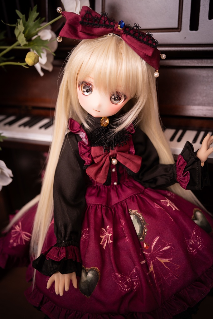 MDDドレスセット 『アンティークジュエリー』ボルドー