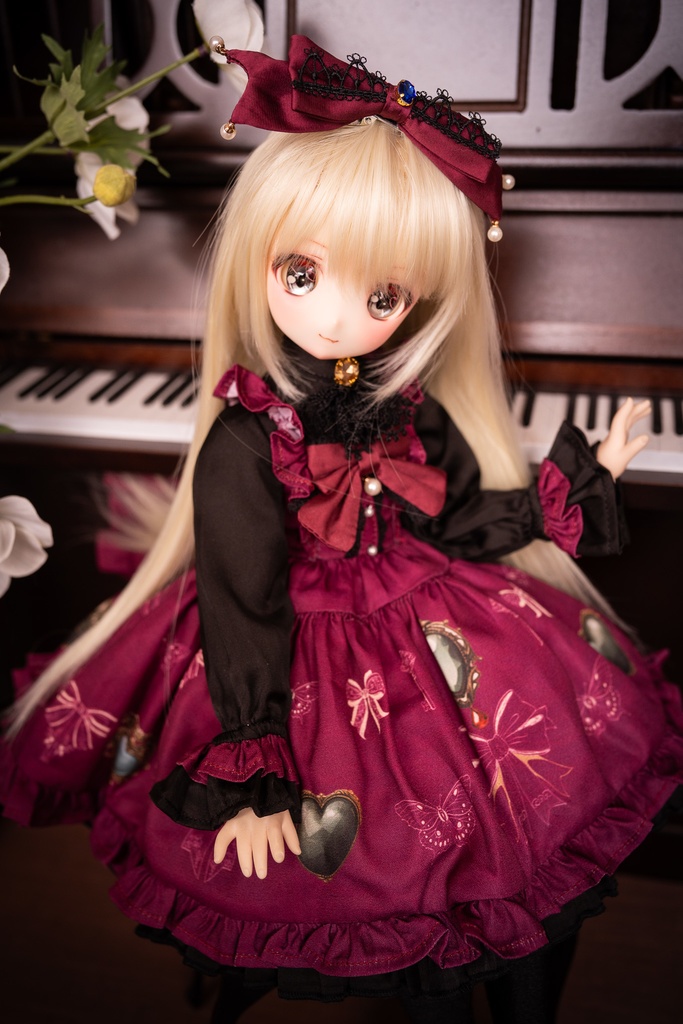 MDDドレスセット 『アンティークジュエリー』ボルドー