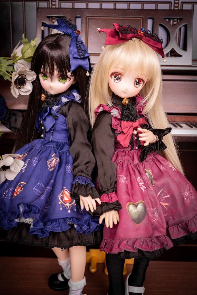 MDDドレスセット 『アンティークジュエリー』ボルドー