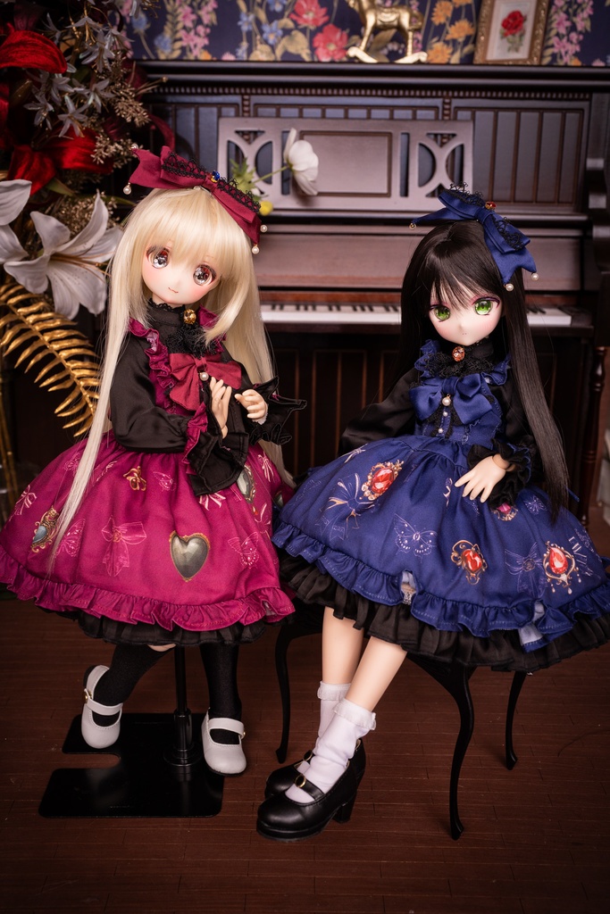 MDDドレスセット 『アンティークジュエリー』ボルドー