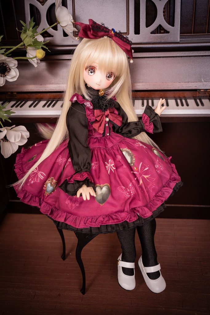 MDDドレスセット 『アンティークジュエリー』ボルドー