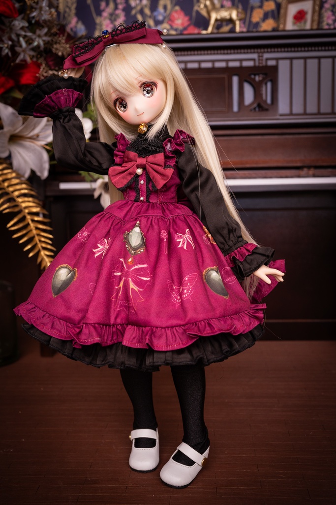 MDDドレスセット 『アンティークジュエリー』ボルドー