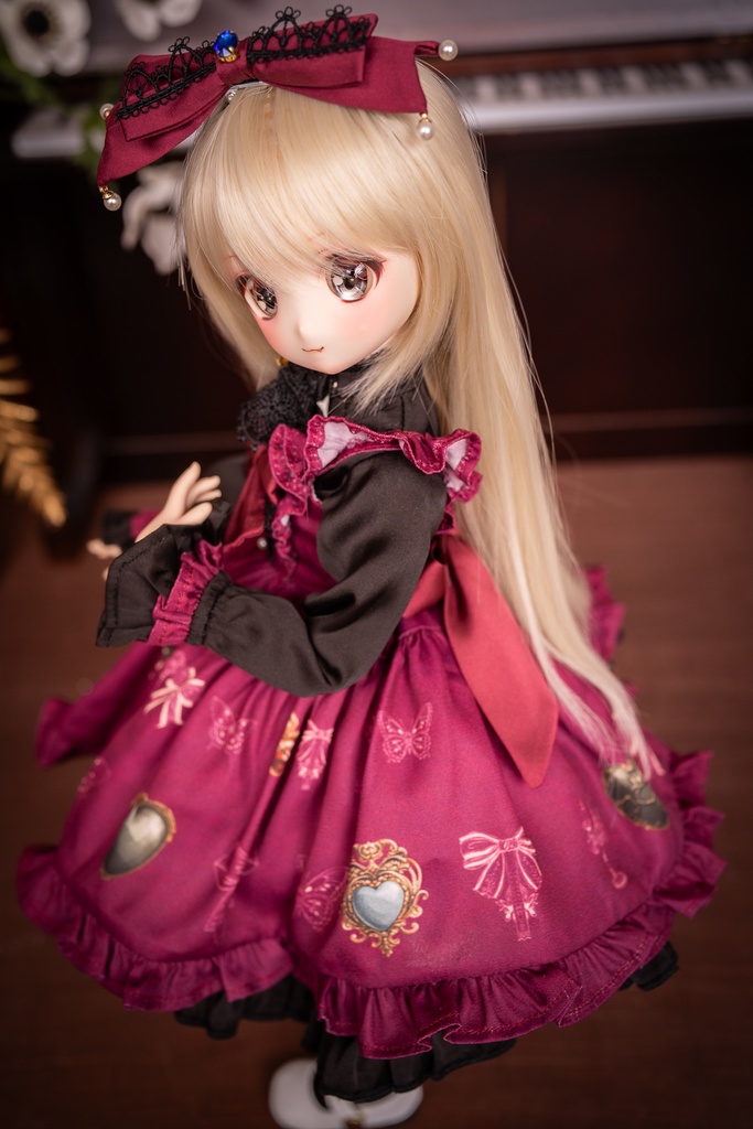 MDDドレスセット 『アンティークジュエリー』ボルドー