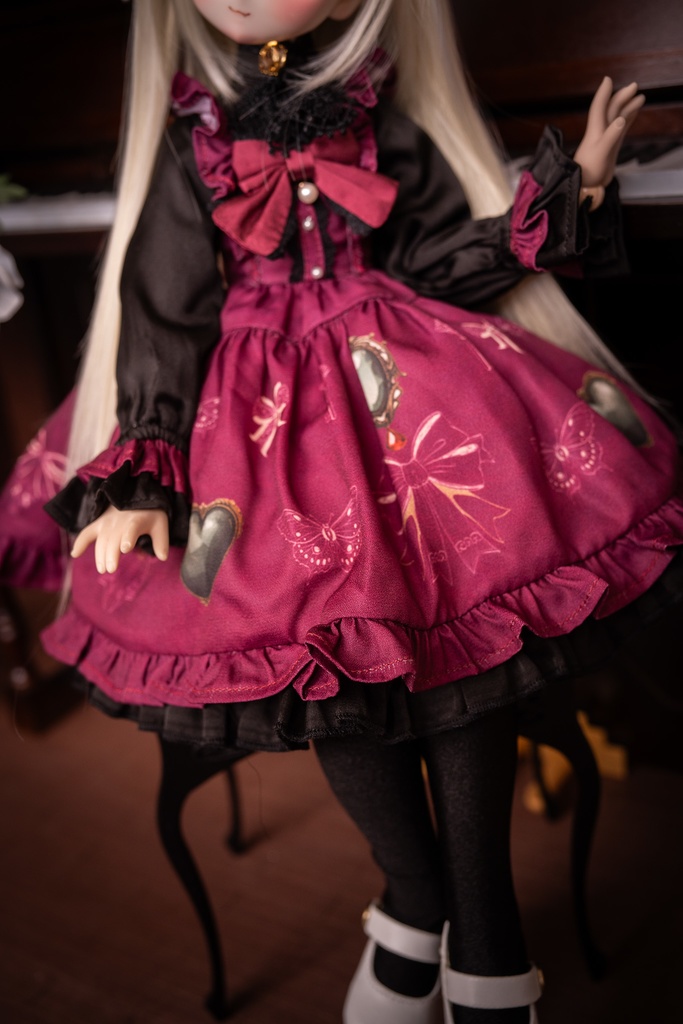 MDDドレスセット 『アンティークジュエリー』ボルドー