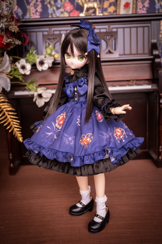 MDDドレスセット 『アンティークジュエリー』ネイビー