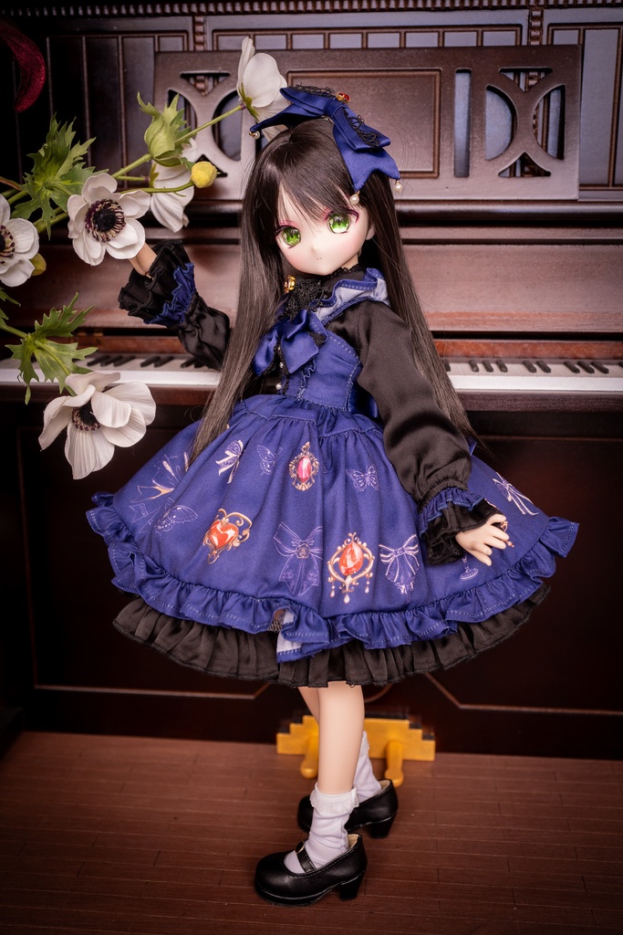 MDDドレスセット 『アンティークジュエリー』ネイビー