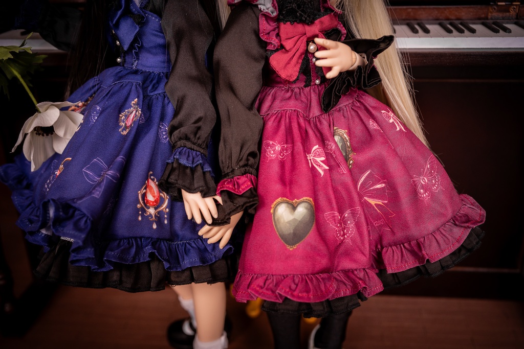 MDDドレスセット 『アンティークジュエリー』ネイビー