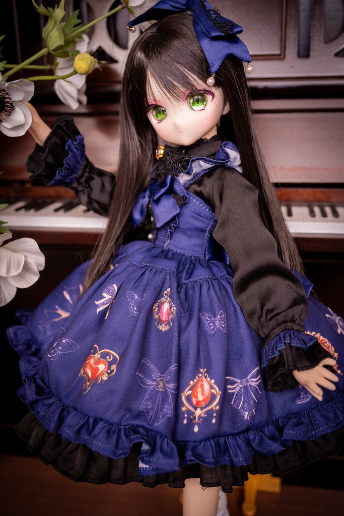 MDDドレスセット 『アンティークジュエリー』ネイビー