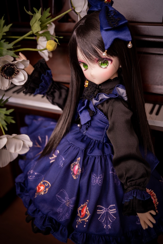 MDDドレスセット 『アンティークジュエリー』ネイビー