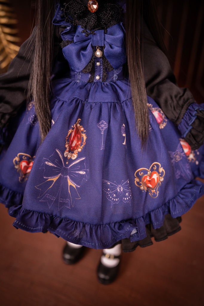 MDDドレスセット 『アンティークジュエリー』ネイビー