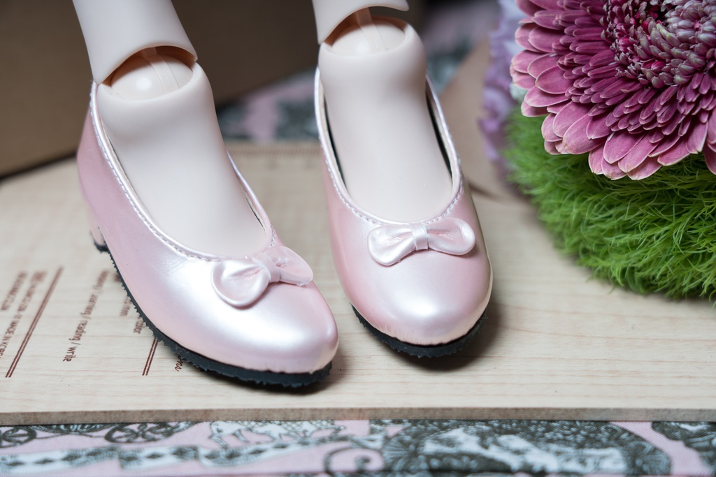 ●リボン付きパンプス パールピンク● DD/SD/SD13&GR Girls対応