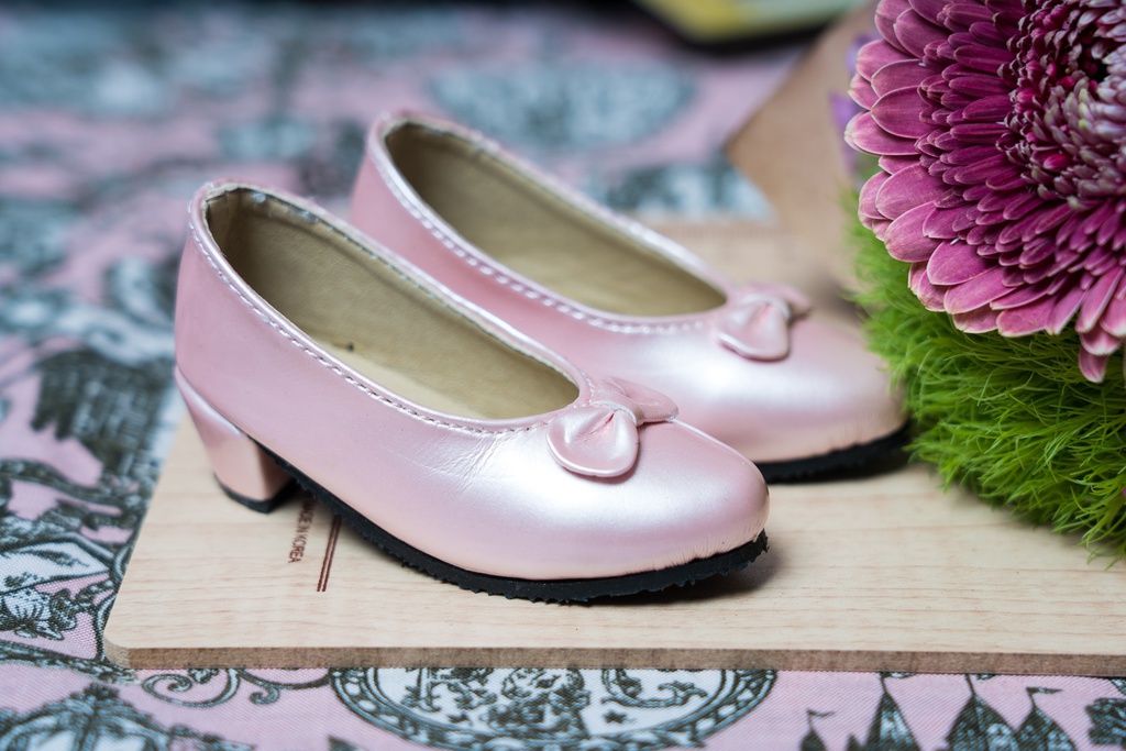 ●リボン付きパンプス パールピンク● DD/SD/SD13&GR Girls対応
