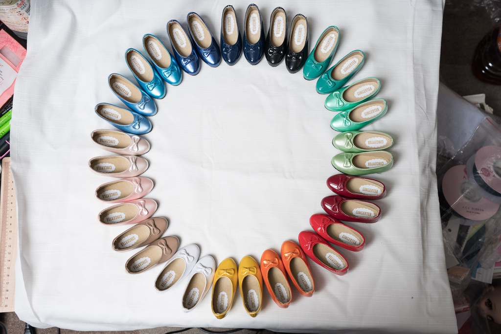 ●リボン付きパンプス パールピンク● DD/SD/SD13&GR Girls対応