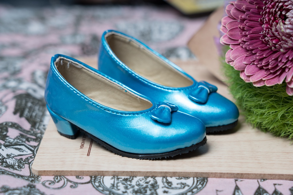 ●リボン付きパンプス パールスカイブルー● DD/SD/SD13&GR Girls対応