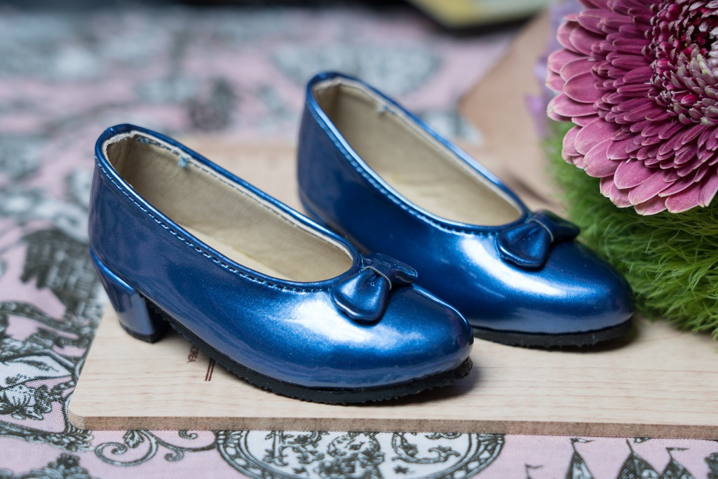 ●リボン付きパンプス パールブルー● DD/SD/SD13&GR Girls対応