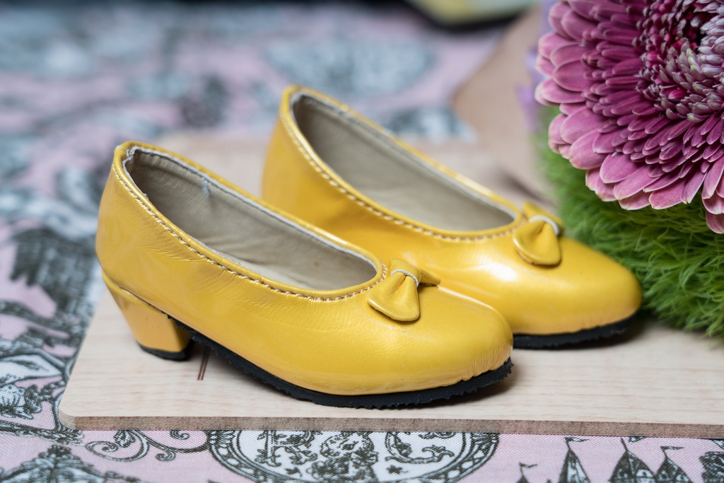 ●リボン付きパンプス パールイエロー● DD/SD/SD13&GR Girls対応
