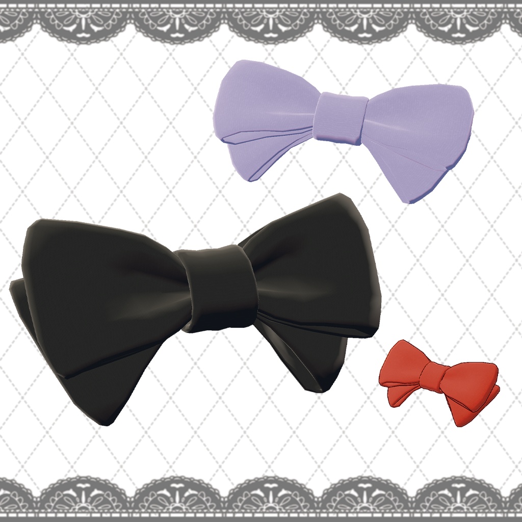 【3Dモデル】リボン