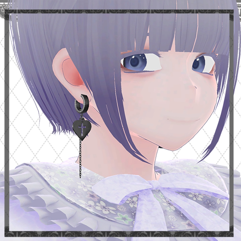 【VRChat想定】地雷系イヤリング4種