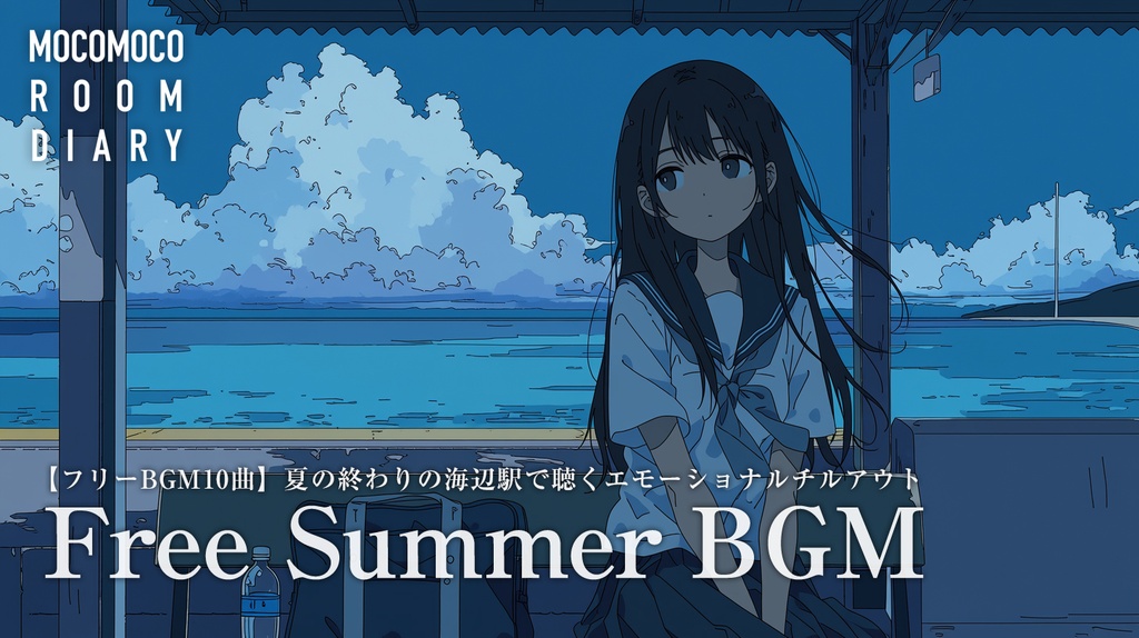 【フリーBGM10曲】夏の終わりの海辺駅で聴くエモーショナルチルアウト【商用利用可】