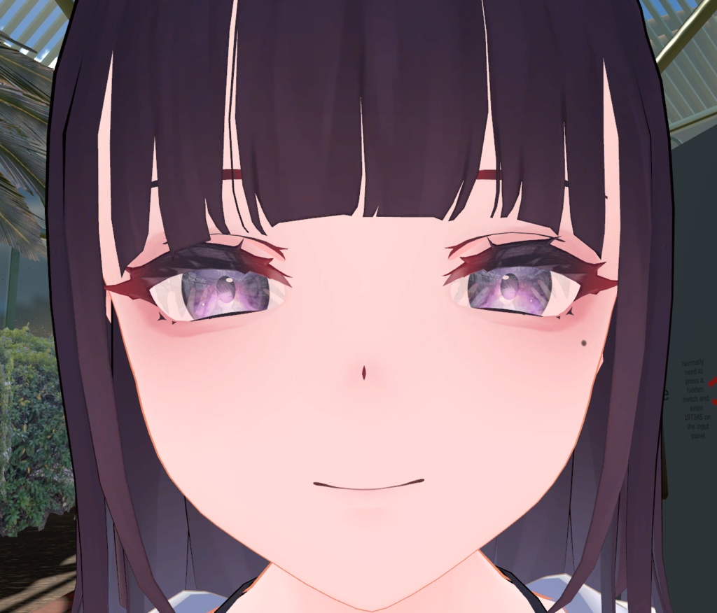 フレンド、お砂糖?がリアルタイムに映り込む瞳