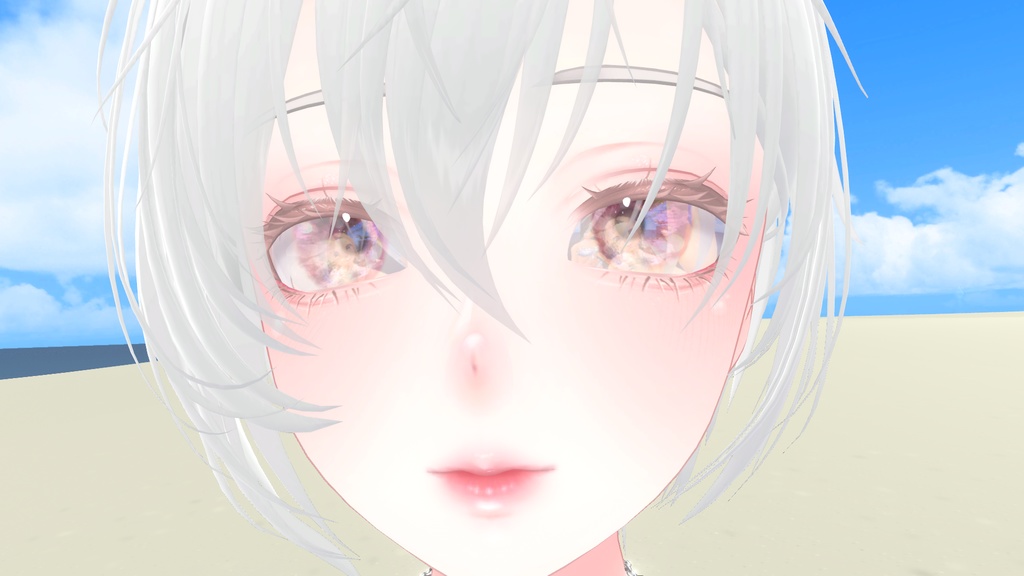 フレンド、お砂糖?がリアルタイムに映り込む瞳