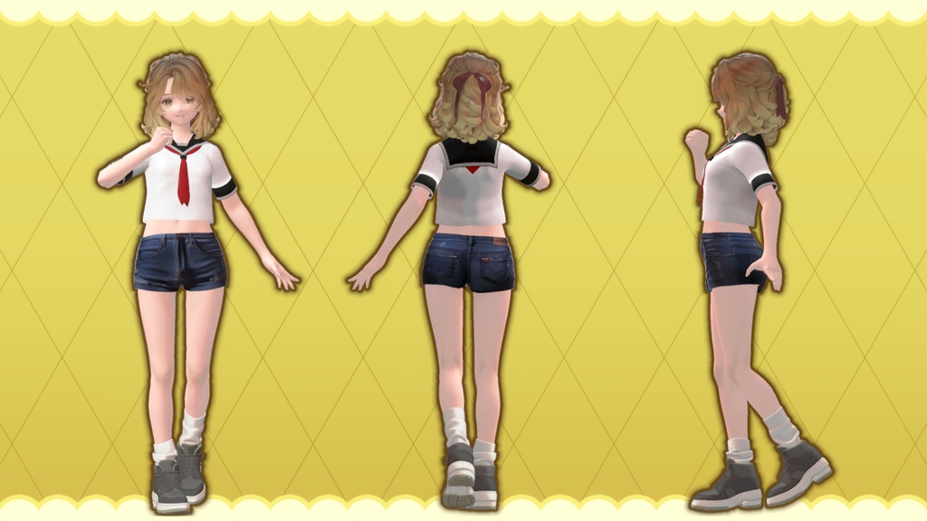 Marycia マリシア用セーラーとホットパンツ