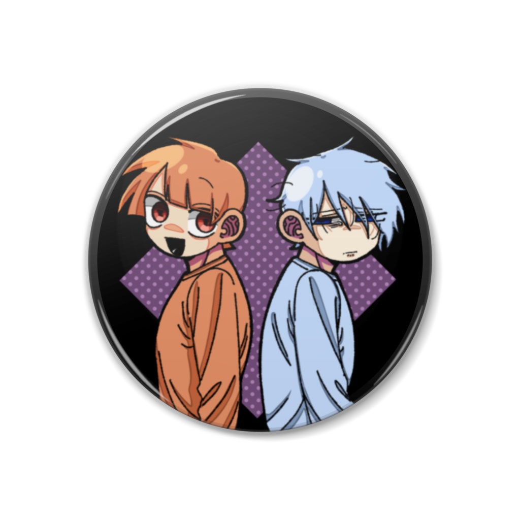 スランプくんと鬱くん　缶バッチ