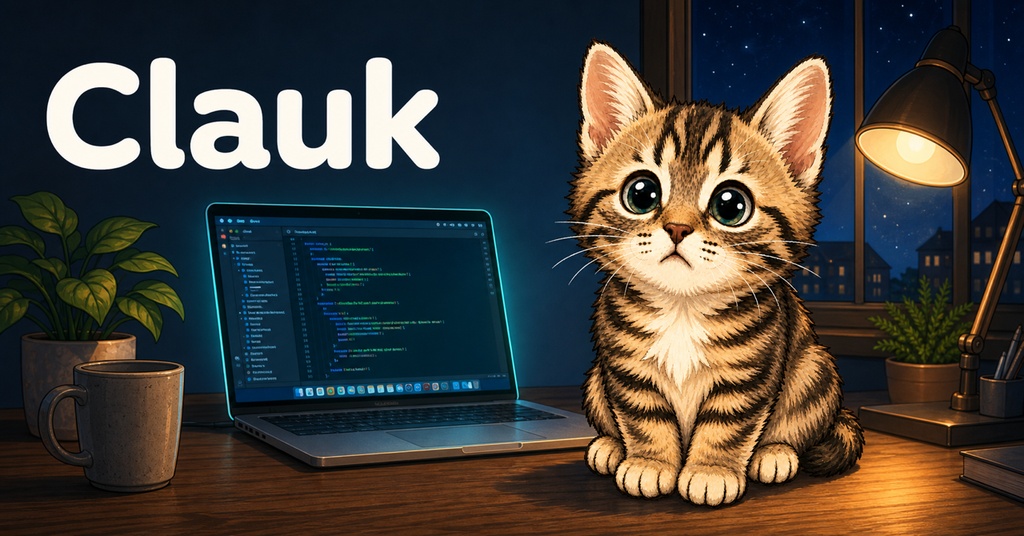 Clauk - デスクに住むClaude Codeの相棒猫｜状態がわかるMacアプリ【Apple Silicon専用】